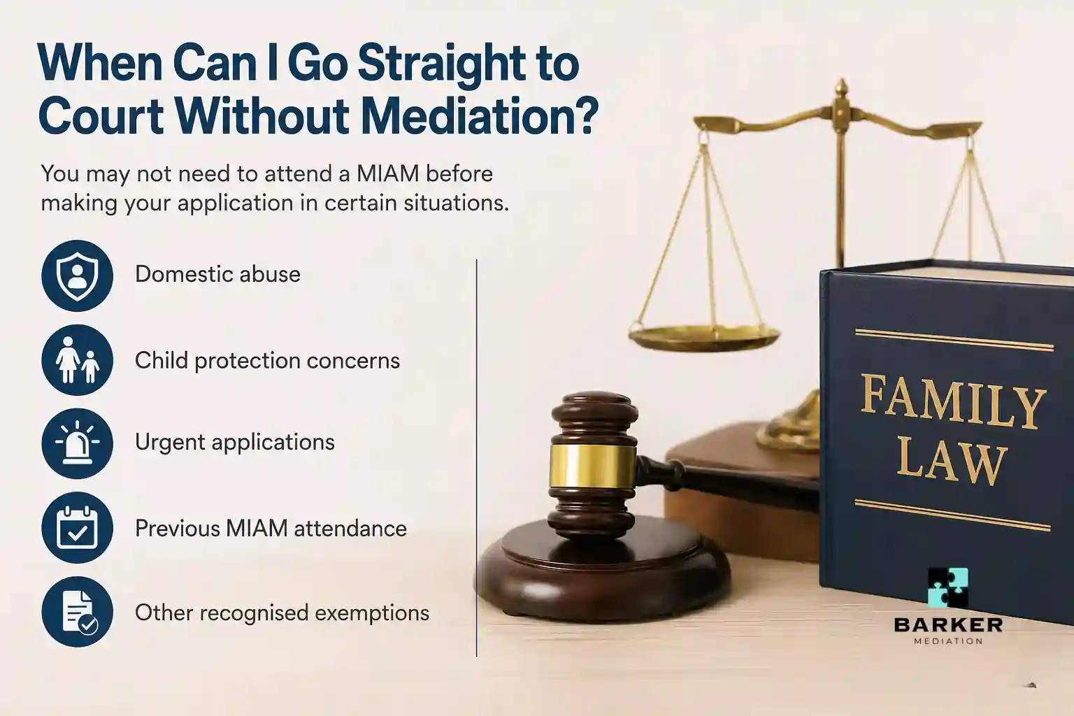 When Can I Go Straight to Court Without Mediation Exeter?